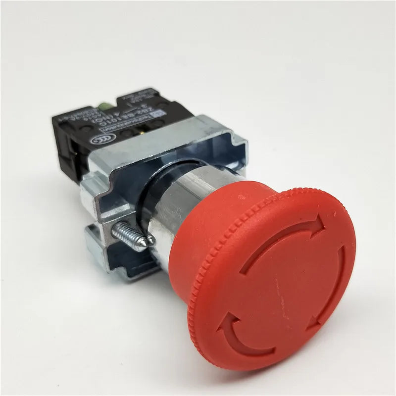 XB2-BS142 XB2-BS442 XB2-BS542 1NC Key Emergency Stop Rotary Push Button Switch 2 Position Locking 22mm Mushroom Head Button