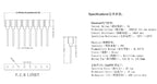 5pcs 1X40P Round Female IC Crystal Socket Breakable Tin Plated L7.43  L9.7  L11.75  L17.8 for Pin Dim0.45-0.6mm with Plastic