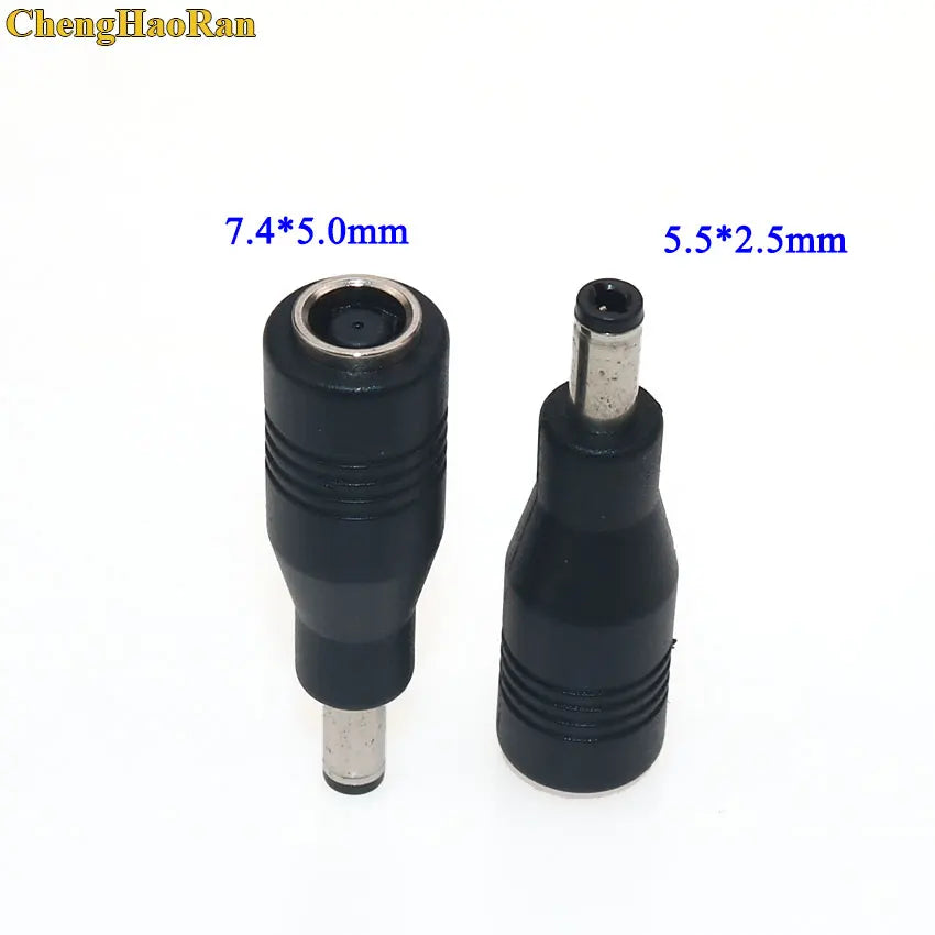1PCS DC Jack 7.4x5.0mm Female to 5.5x2.5mm 7.4*5.0mm to 5.5*2.5mm Male DC Power Adapter for HP DELL, Lenovo, ASUS, Toshiba