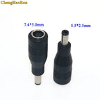 1PCS DC Jack 7.4x5.0mm Female to 5.5x2.5mm 7.4*5.0mm to 5.5*2.5mm Male DC Power Adapter for HP DELL, Lenovo, ASUS, Toshiba