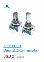 1~20PCS EGBO Rotary Encoder Module for Arduino Brick Sensor Development Round Audio Rotating Potentiometer Knob Cap EC11