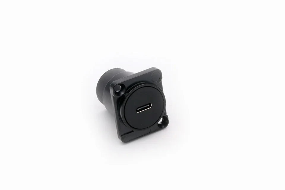 Waterproof D Type Chassis Connector,Type C Female to Female USB-C Converter Adapter Type-C Panel Mount DIY Jack with Dust Cover