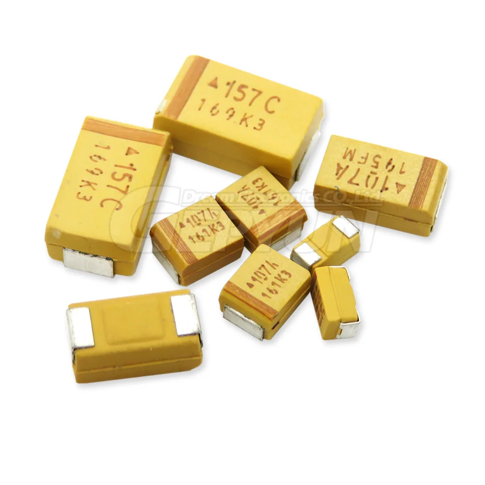 10pcs A B C D Type SMD Tantalum Capacitor 476 106 6.3V 10V 16V 25V 35V 0.33/0.47/2.2/3.3/10/22/33/47/100/150/220/330/470 UF SMD