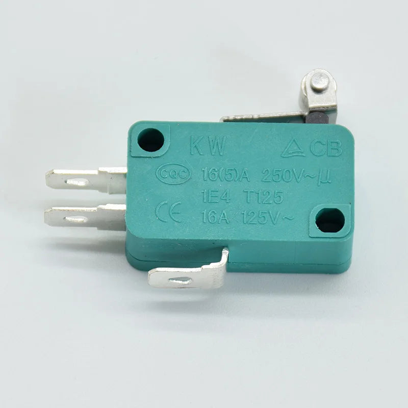 2pcs 28mm 52mm Arc Roller Lever Touch Switch green  Micro Limit Switches 16A 250V 125V NO+NC+COM  3 Pins SPDT Micro Switch
