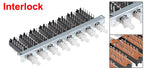 1Pc Interlock/Latching Push Button Switch Piano Type 6/12/18/24Pin 1/2/3/4/5/6/7/8 Row Straight Through Hole Straight Key Switch