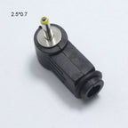 2PCS Male DC Power Plug Connector Angle 90 Degree L Shaped Plastic 5.5*2.5 5.5*2.1 4.8*1.7 4.0*1.7 3.5*1.35 3.5*1.1 2.5*0.7mm