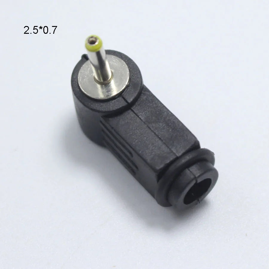 2PCS Male DC Power Plug Connector Angle 90 Degree L Shaped Plastic 5.5*2.5 5.5*2.1 4.8*1.7 4.0*1.7 3.5*1.35 3.5*1.1 2.5*0.7mm