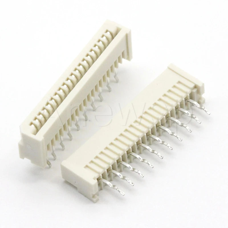 1.25MM FFC/FPC Connector LCD Flexible Flat Cable Socket Double Row Right Angle Pin Type 4P/5P/6P/7P/8P/9P/10P/11P/12P/13P/14-32P