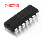 10pcs/lot 74HC74N 7474 74HC74 Dual D-Type Flip-Flop with Set and Reset DIP-14