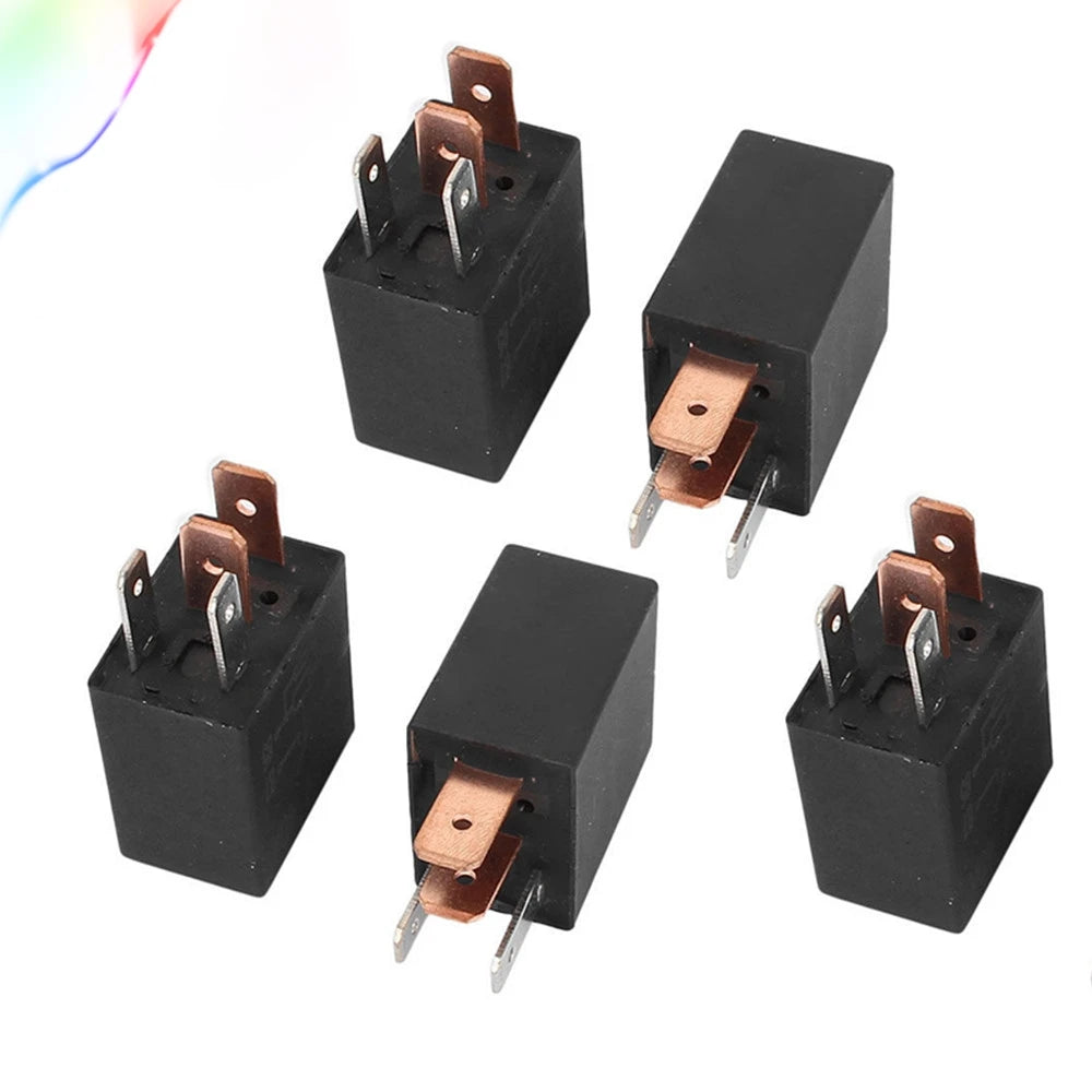 20pcs/Box DC 12V 24V 40A Rated Current 1NO 1NC SPDT 4/5 Pins Car Automotive Alarm Relay