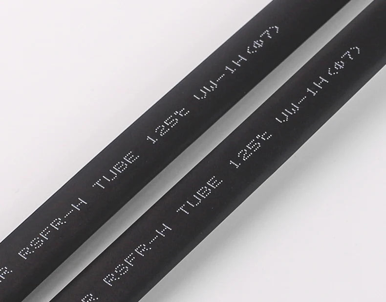 10 METER/LOT BLACK 1/2/3/4/5/6/8/10/10/12/14/16/18/20mm Heat Shrink Tubing Flame Retardant Tube Kit Insulation Tubing Wire Cable