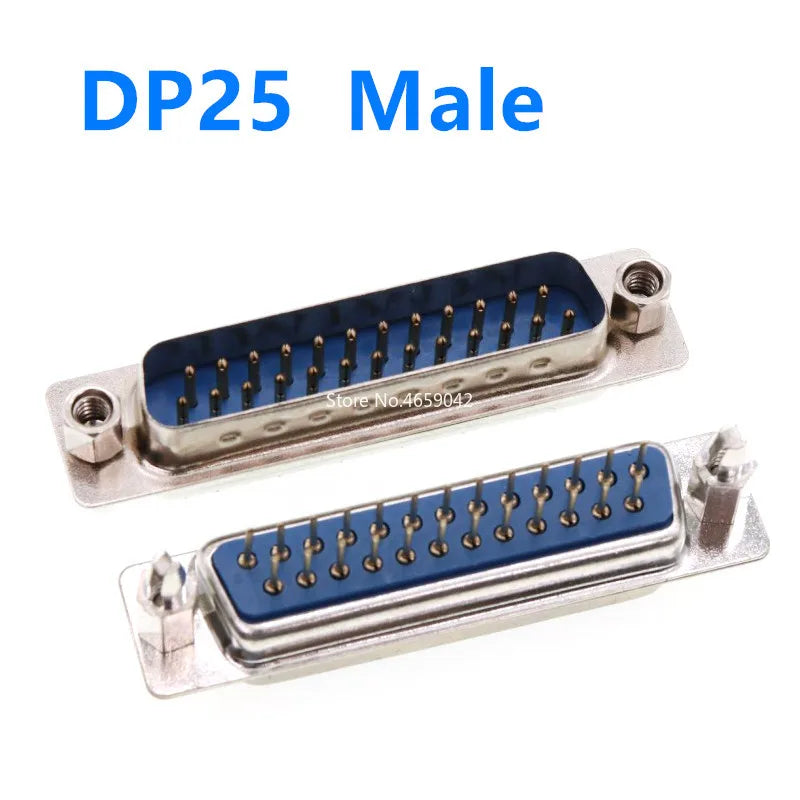 5Pcs DB9 DB15 DB25 DB37/9/15/25/37 Pin Straight 180 Degree Male Female Plug D-sub PCB Mounting Connector DP9 DP15 DP25 DP37
