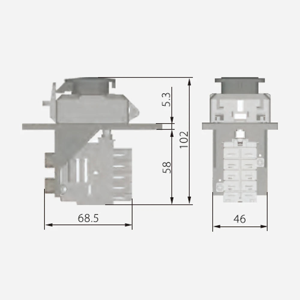 KEDU JD3 230/400V 16/12A Electromagnetic Switch On Off Emergency Stop Pushbutton Switches for Industrial Machine Tool Equipment