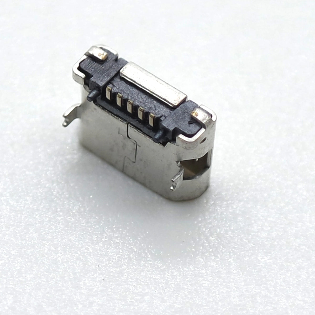 10pcs Micro USB Female Base 5p Plug-in Type B 6.4Dip Speaker Charging Base with Column Straight Edge USB Data Connector