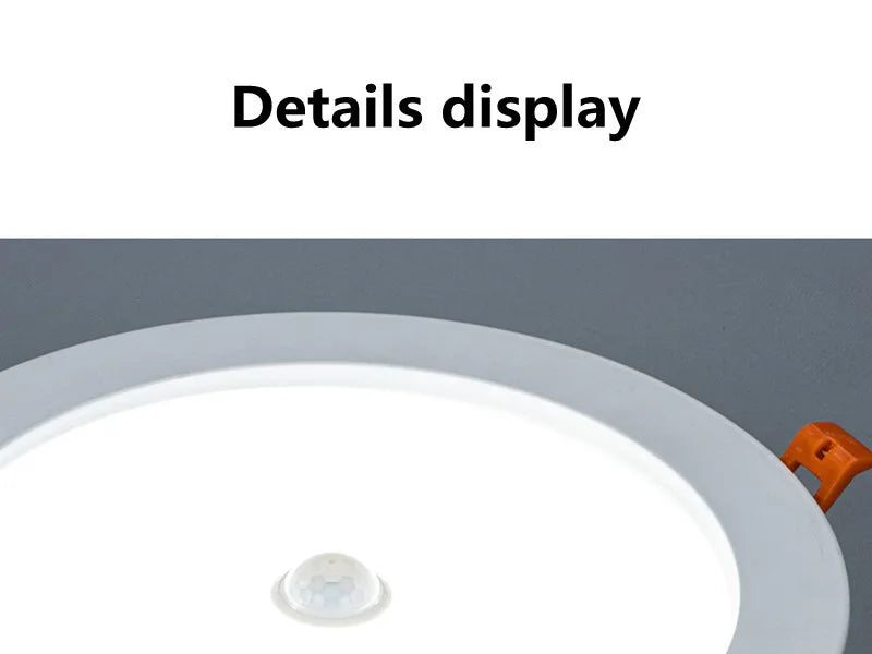 LED Downlight Smart Infrared Induction LED Ceiling Spot light 3W 5W 9W 18W 20W 220V Motion Sensor Recessed Round LED Panel Light