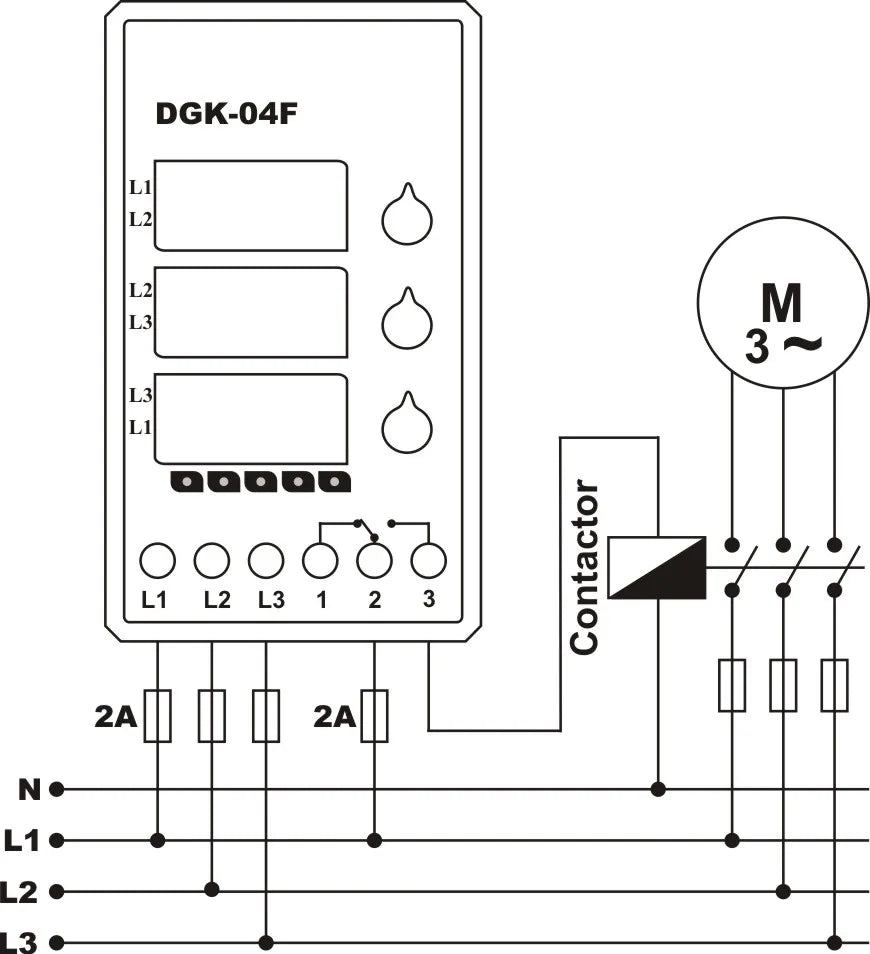 Samwha-Dsp DGK-04F Phase Sequence Three Phase Failure Voltage Protection Relay Voltage Seting Relay(3*380V Non-Neutral)