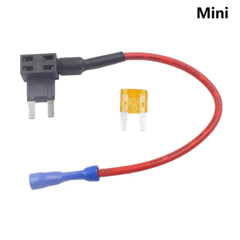 4PCS Car Vehicle Circuit Fuse Tap Adapter Blade Standard Low Profit Mini Micro ATM ATC APM Add-A-Circuit Holder 12-24v