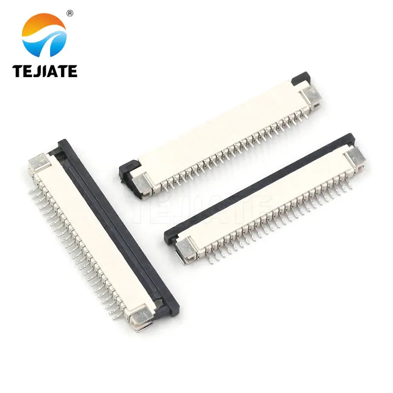 10PCS FFC/FPC Connector Flat Cable Socket 1.0MM Adapter 16/18/20/22/24/26/28/30/40P Down Drawer Type Plug Kit