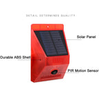 New Solar Infrared Motion Sensor Detector Waterproof 129dB Loud Remote Control Siren Security Alarm System For Home Yard Outdoor
