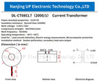 High Precision AC Current Transformer 0.1class DL-CT08CL7 50A/25mA 100A/50mA 1:2000 50/60hz miniature current transform company