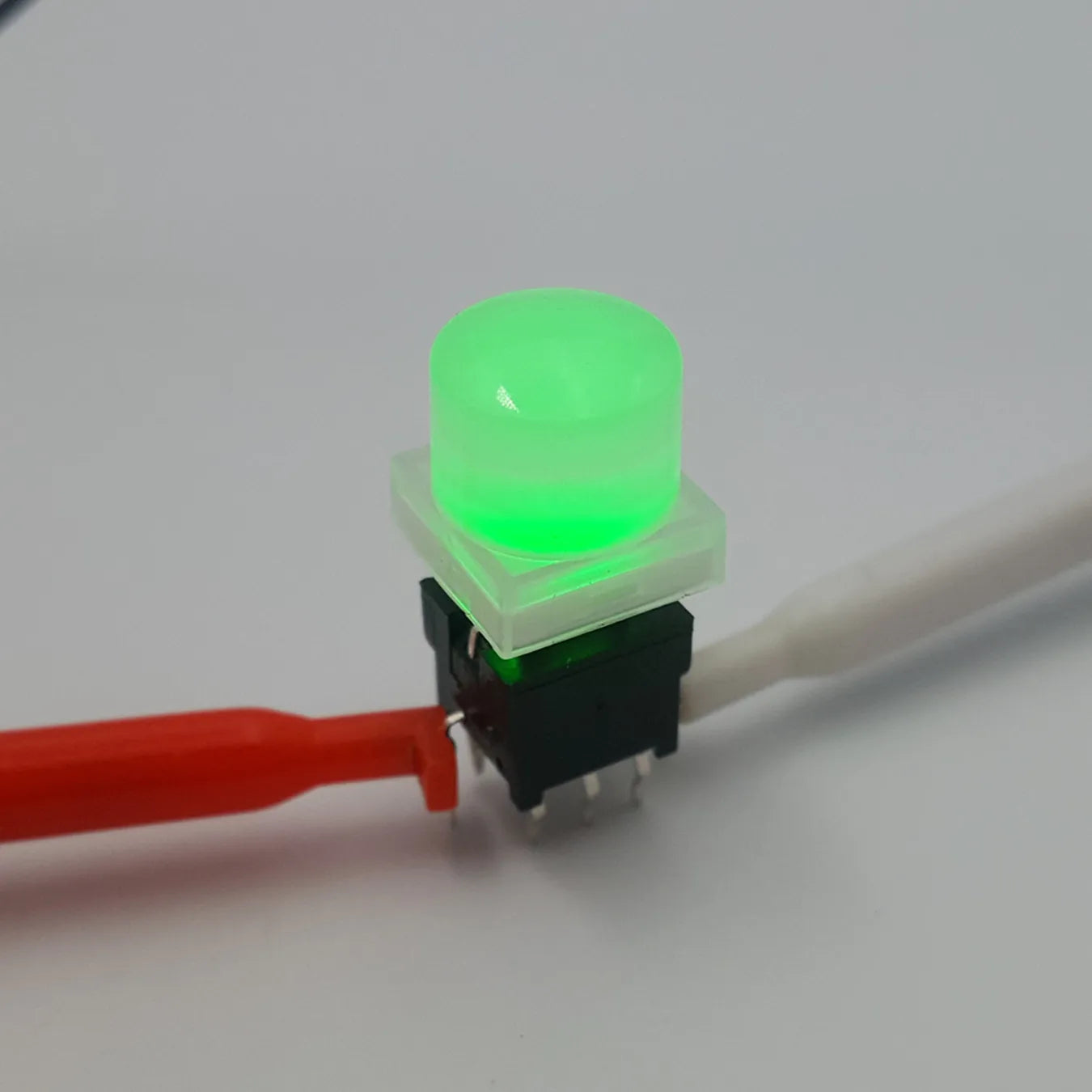 Honyone TS6-A Series Round Top 10mm Cap With LED 6+2 Pin DPDT PCB Mount Mini Push Button Switch