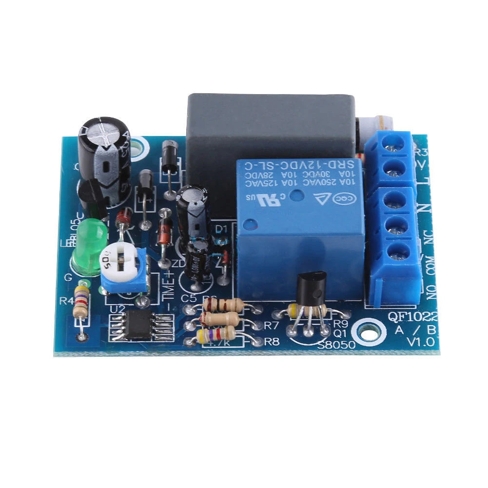 AC 220V Timer Relay Delay Switch Input/Output Delay Off Switch Module Adjustable 0-10S 10Min 10H 100Min Timing Turn Off Board