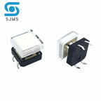 10pcs B3F Tactile Push Button Switch +A14 Color Hat 10pcs + Transparent Cap 10pcs Momentary Tact Touch Micro Switch 12*12*7.3mm