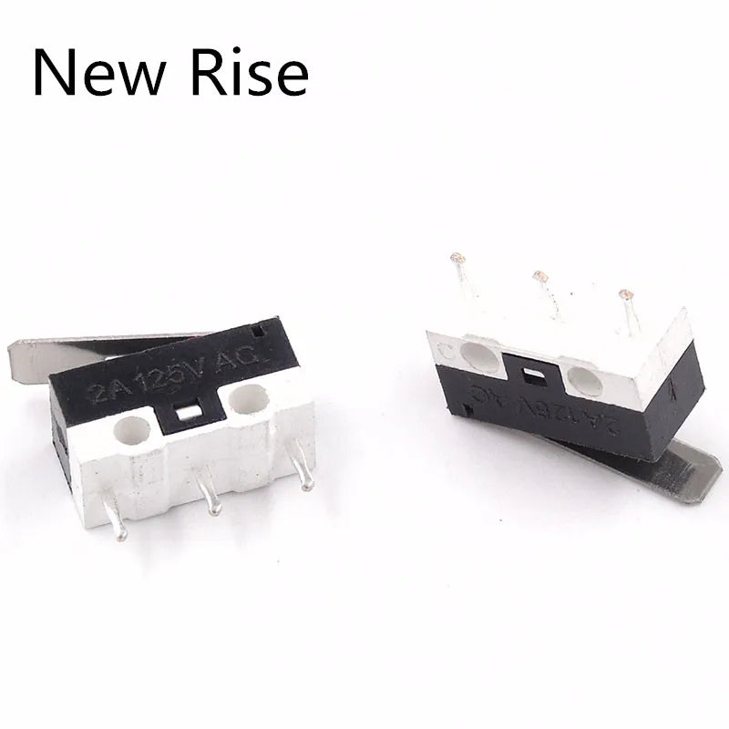 100Pcs Micro Switch Push Button Switch 1A 125V AC Mouse Switch 3Pins