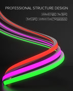WS2812B WS2811 Neon Sign Tube SK6812 RGBW LED Strip Light Silica Gel 1m 2m 3m 4m 5m Flexible Neon Soft Lights Tube for Outdoors