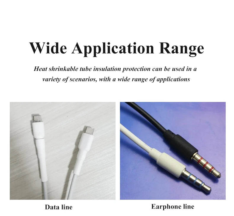 2：1 Thermoresistant Tube Heat Shrink Wrapping Kit Assorted Wire Cable Sulation Sleeving 3:1  Heat Shrink Tubing