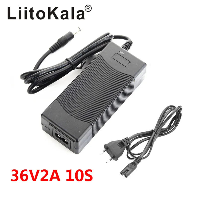 LiitoKala 12V 24V 36V 48V 2A/5A 3S 6S 7S 10S 13S 18650 Lithium Battery Charger 12.6V 29.4V 42V 54.6V DC 5.5*2.1mm