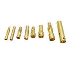 2mm 3mm 3.5mm 4mm Bullet Banana Plug Gold-Plated Banana Male Female Connector Battery Plugs Kits for RC Battery Parts DIY