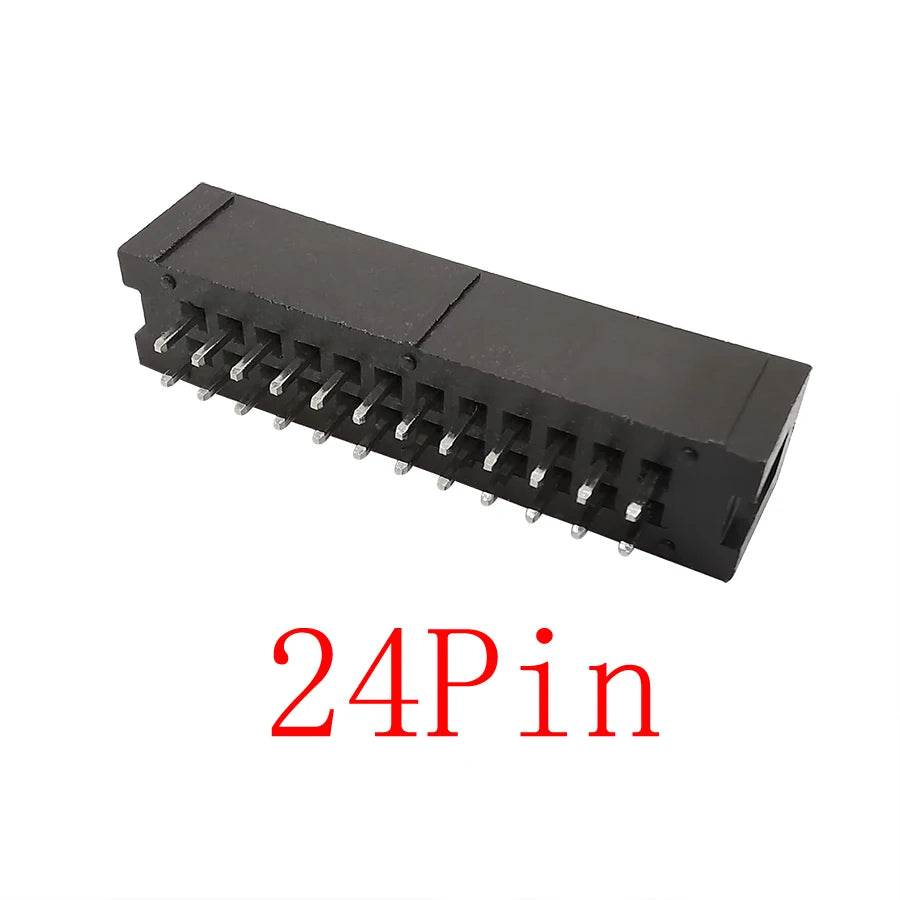 10Pcs DC3 2.54mm 6/10/16/20/26/34/40/50 Pin Male Socket IDC Box Headers PCB Connector Double-spaced ISP Straight Needle