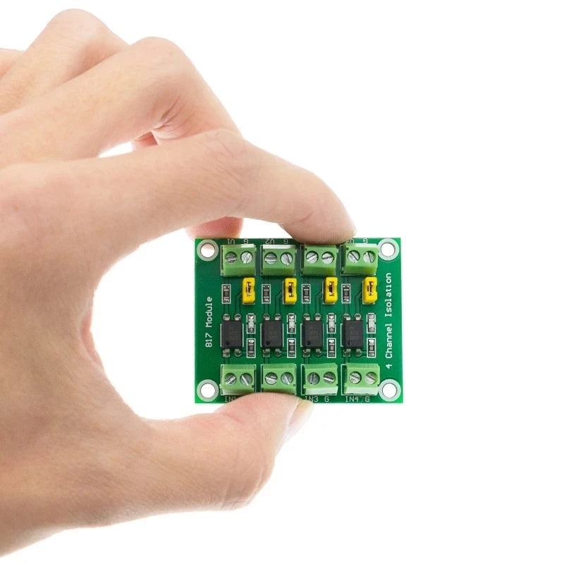 PC817 2 4 Channel Optocoupler Isolation Board Voltage Converter Adapter 3.3V to 5V Module 3.6-30V Driver Photoelectric Isolated