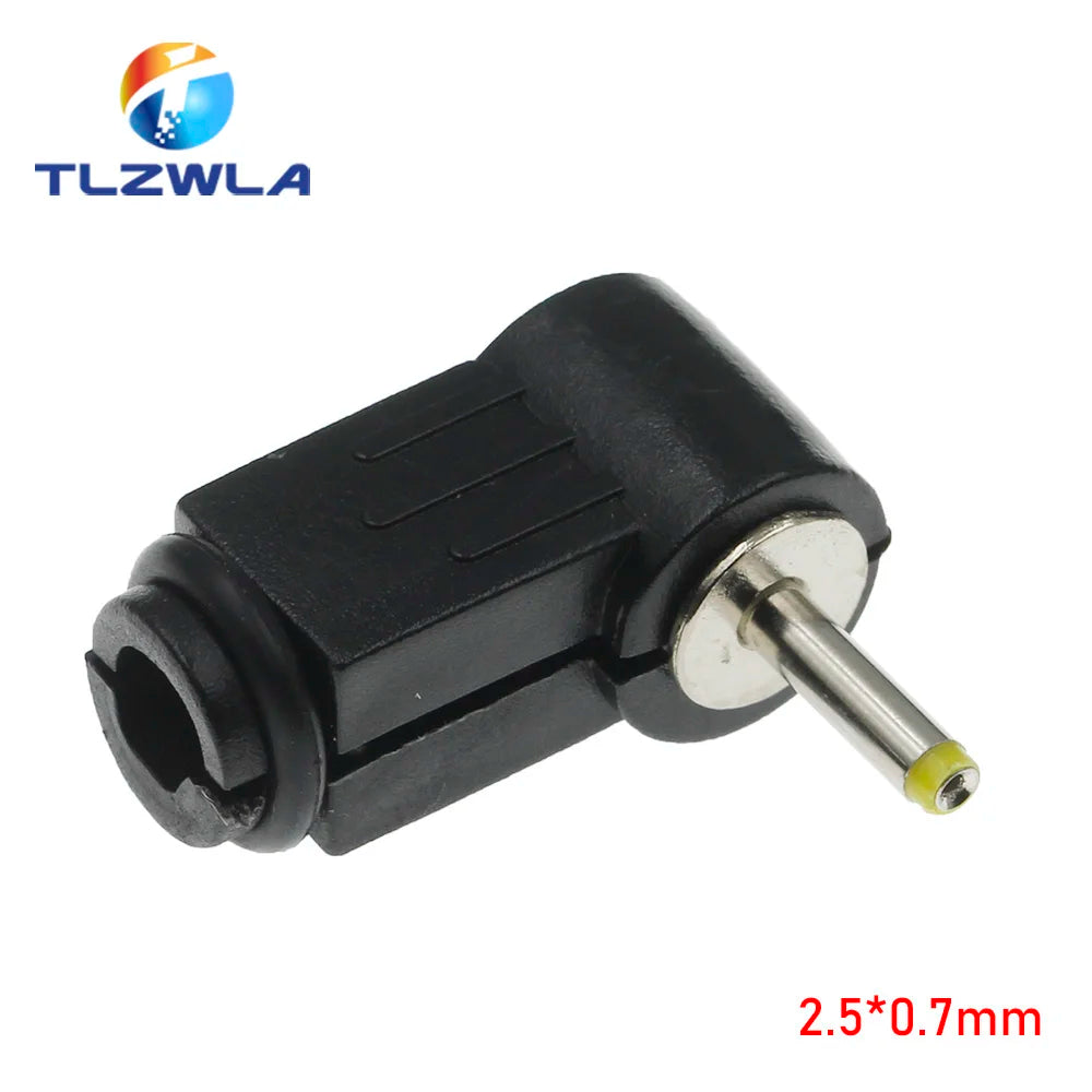 10Pcs DC plug 90 degree elbow 5.5*2.1mm DC power plug wiring assembly 5.5*2.5mm welding wire type 4.8x1.7mm 4.0x1.7mm 3.5x1.35mm