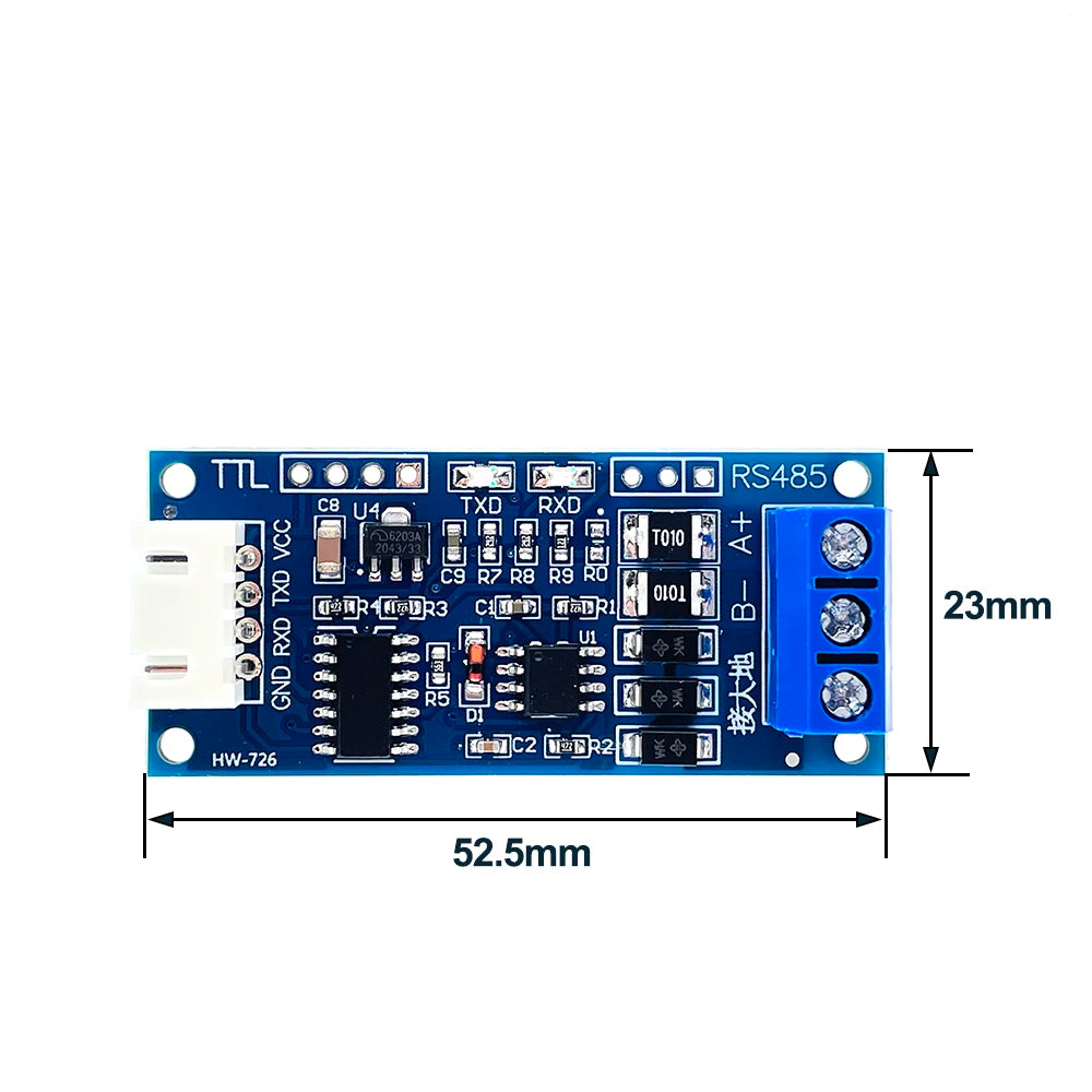 TTL to RS485 Mutual Converter 3.3V/5V Hardware Automatic Flow Direction Control Converter Module Microcomputer For Arduino AVR