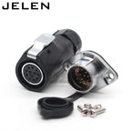 XHE20,  IP67 2/3/4/5/6/7/8/9/10/12 pin Waterproof connector, M20 Panel mount power cable connector male(socket) and female(plug)