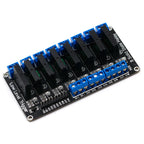 5V 1/2/4/6/8 Channel Solid State Relay Module Hight / Low Level SSR G3MB-202P 240V 2A Output with Resistive Fuse For Arduino