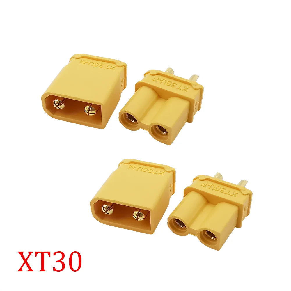 1/2/5Pair XT30 Connector XT30U Male Female Bullet Battery Charger Banana Plug Jack Connector For DIY RC Lipo Quadcopter Parts