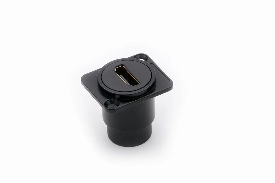 1PC D Type Chassis Connector, D Female Socket Panel Mounted Connector HDMI-Compatible