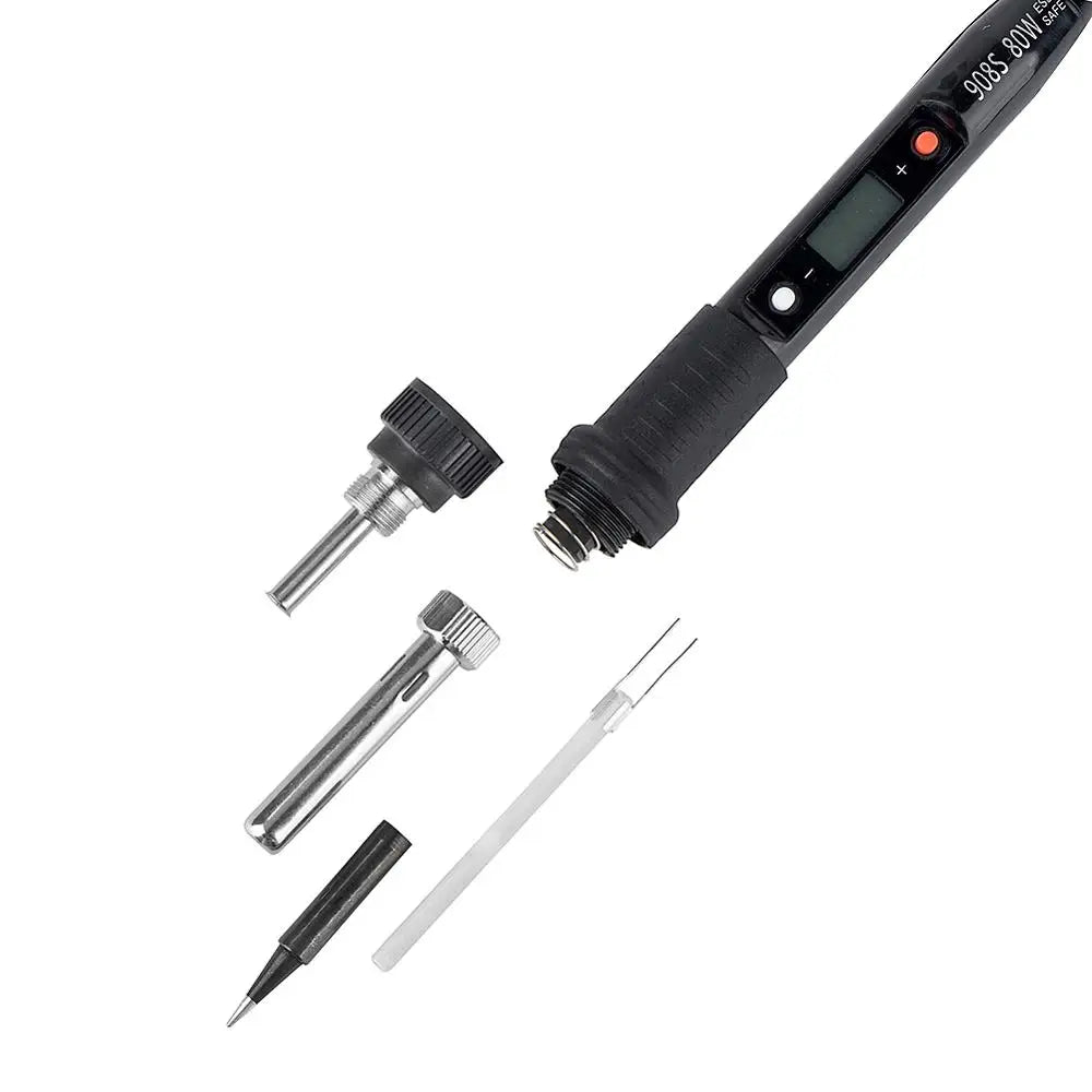 JCD Electric Soldering Iron Kit 80W LCD Digital Display Adjustable Temperature 220V/110V Solder Iron Welding Repair Tools 908S