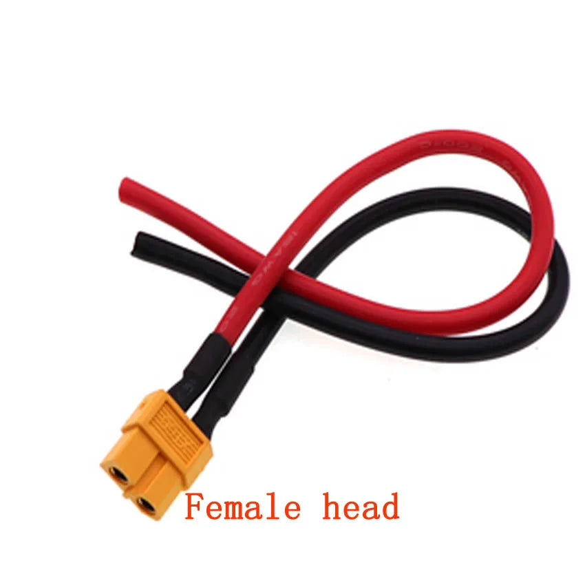 1pcs 10cm 20cm 30cm XT60 Conversion Cables High Current Male to Female Plug Extension Cable Lead Silicone Wire Connector 12AWG