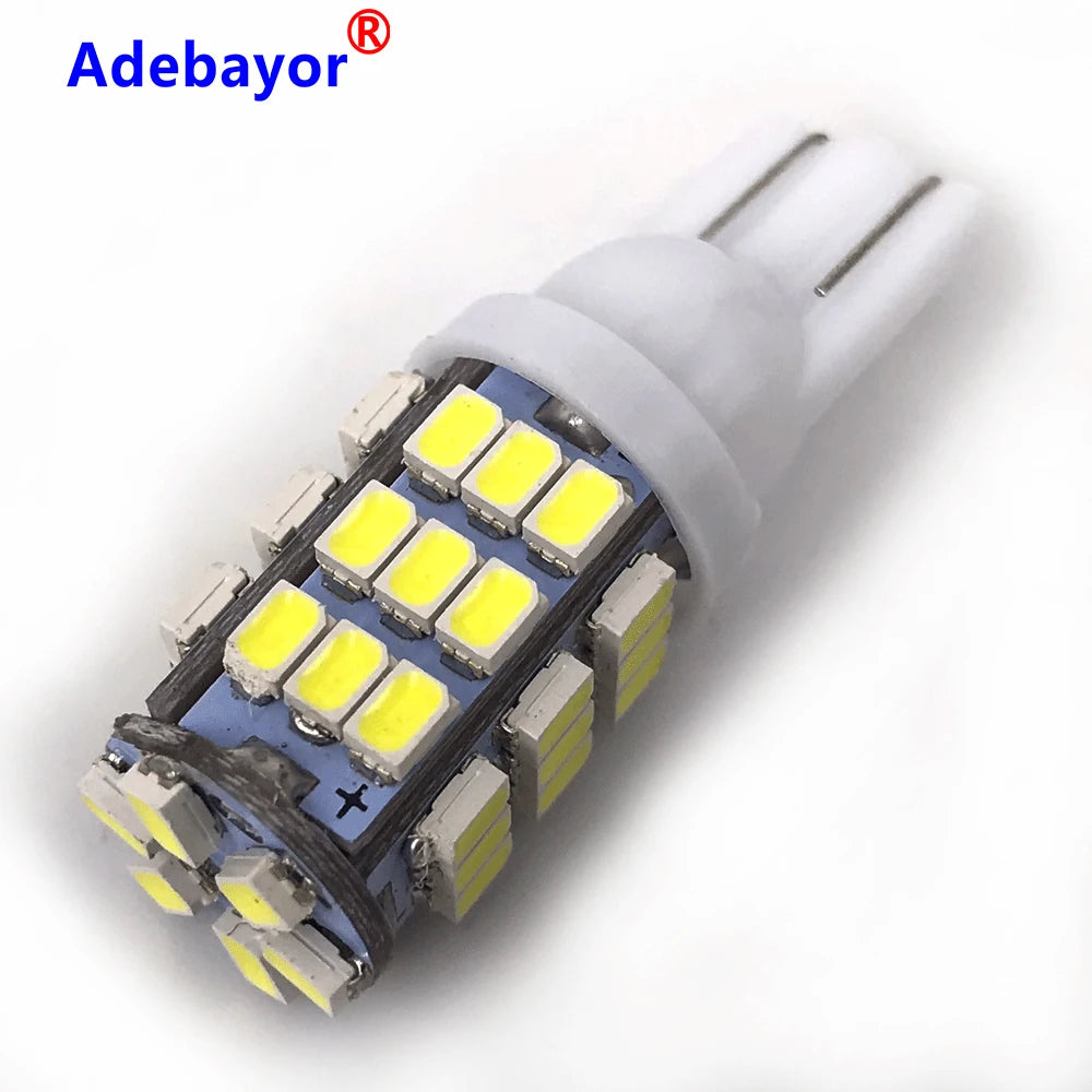 100pcs Car T10 42 Smd Leds Car Led Light Bulbs W5w 1206 3020 42smd 42led  White Color Side Interior Width Bulb Car Accessories