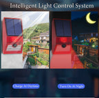 Multi-Function Solar PIR Motion Sensor Alarm Light Remote Control 129dB Siren For Home Garden Shed Caravan Farm Security Lamp