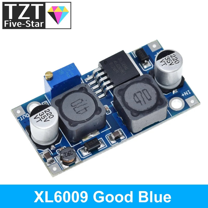 TZT 1/3PCS Boost Buck DC-DC Adjustable Step Up Converter XL6009 Power Supply Module 20W 5-32V to 1.2-35V