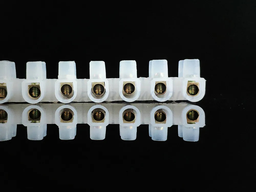 Plastic Terminal Block Wire Connector 5A 10A Dual Row 12 Positions Screw Terminal Block Cable Connector Electric Barrier Strip