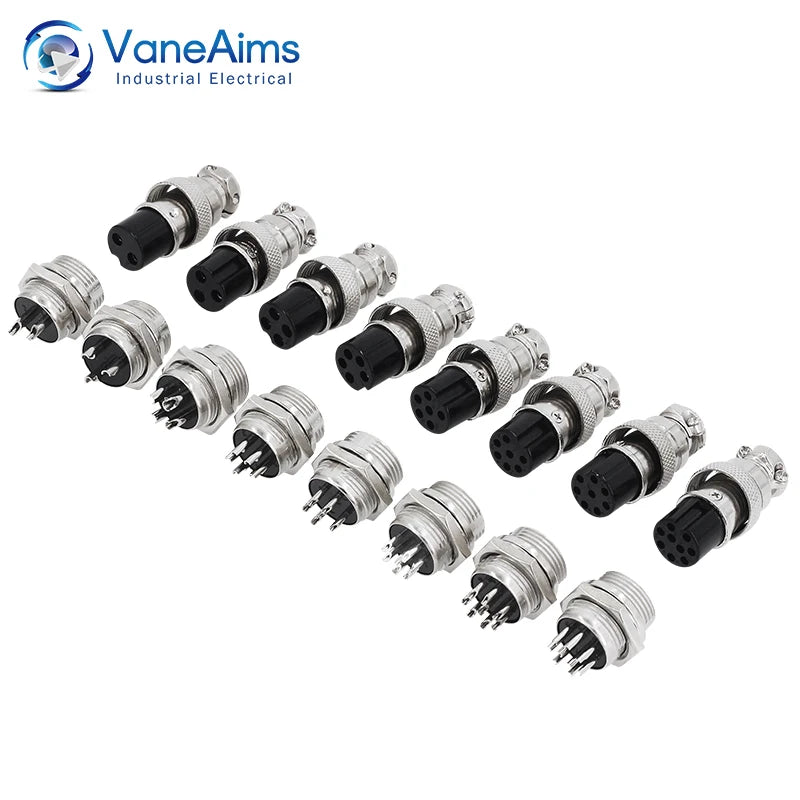 gx16 Connector 2pin 3pin 4pin 5pin 6pin 7pin 8pin 10pin Male Female Aviation Cable Terminal Plug Socket Waterproof Connector