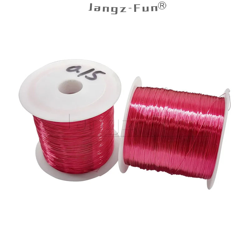 100g Red Polyurethane Enameled Copper Wire Varnished Diameter 0.10mm To 0.30mm QA-1/155R 2UEW For Transformer Wire Jumper