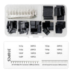 Dupont Connector 2.54mm Cable Jumper Wire Pin Header Housing Kit Male Crimp Pins+Female Pin Terminal Connector Electric Cable