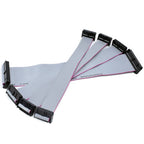2PCS 2.54MM pitch FC-6/8/10/14/16/20/40/50 PIN 30CM JTAG ISP DOWNLOAD CABLE Gray Flat Ribbon Data Cable FOR DC3 IDC BOX HEADER